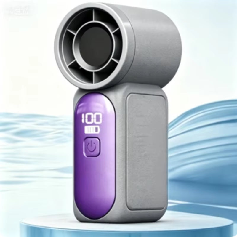 Portable Fan Convenient Creative Mini Fan Pocket Hand-Held Fans Lightweight Suitable for Travel Camping Outdoors Digital Display