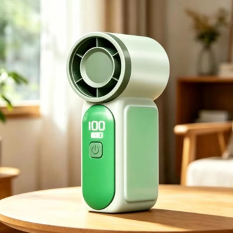 Portable Fan Convenient Creative Mini Fan Pocket Hand-Held Fans Lightweight Suitable for Travel Camping Outdoors Digital Display