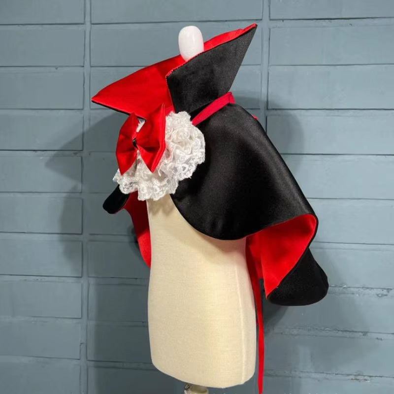 Halloween Pet Cosplay Vampire Cloak for Small Medium Dog Cat Puppy Costumes Kawaii Pet Christmas Festival Outfits